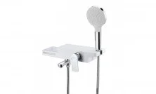 LEMARK Смеситель для ванны Unibox, белый\хром LM6914CW