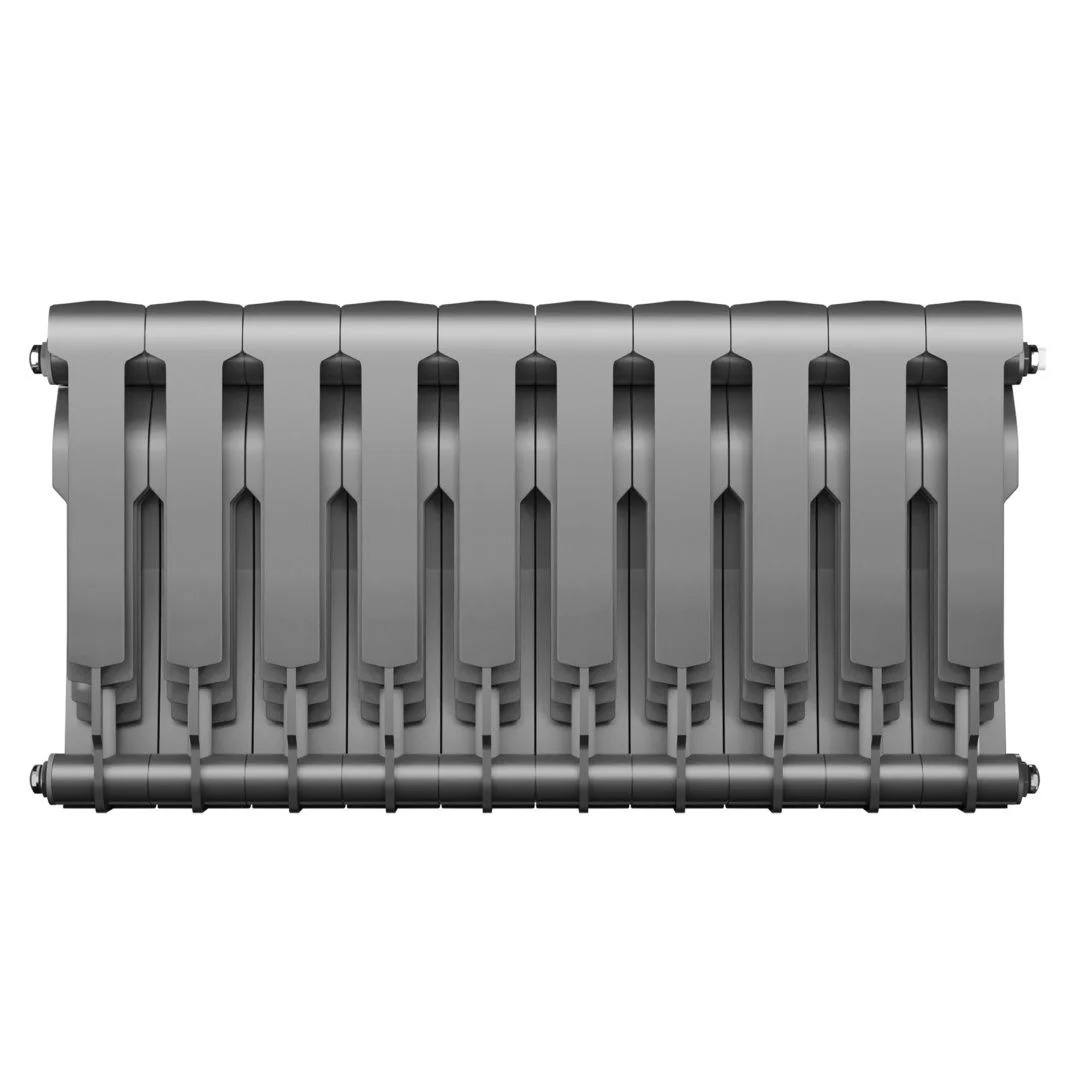 Приобрести royal thermo радиатор биметаллический biliner 350 /silver satin ( серебристый ) - 10 секц.