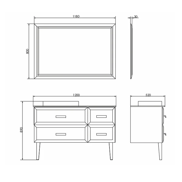 Приобрести сomforty зеркало "империя-120", белый глянец