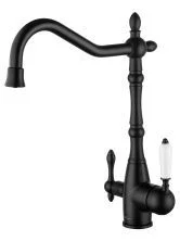 Смеситель для кухни c подключением фильтра WONZON & WOGHAND, Черный матовый (WW-88458006-MB)