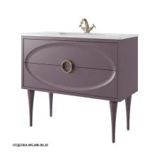 Caprigo Тумба с раковиной MILANO 105 см, лиловая, эмаль
