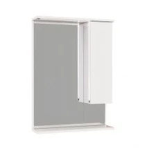 Mirsant Зеркало шкаф SOHO 60 см, led подсветка, белый, правый УТ000083890