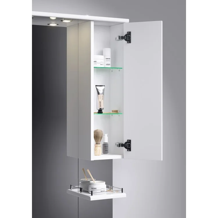 Приобрести зеркало-шкаф aqwella barcelona 85 см с подсветкой ba.02.08