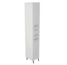 Mirsant Пенал напольный Сандра 30 см, белый, правый УТ000046030