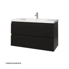 Caprigo Тумба с раковиной FORTE-Smalty STRIPE 100 см, графит, эмаль