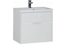 Aquanet Тумба с раковиной Латина 70 см, белая (2 ящика)
