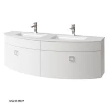 Caprigo Тумба с раковиной LEGATO 155 см, белая