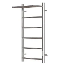 Полотенцесушитель электрический Point 400х800 Афина с полкой П5, хром PN04848P