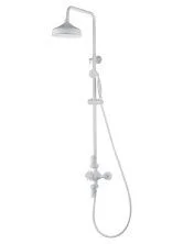 Душевая система с термостатом WONZON & WOGHAND RETRO, Белый матовый (WW-B3041-MW)