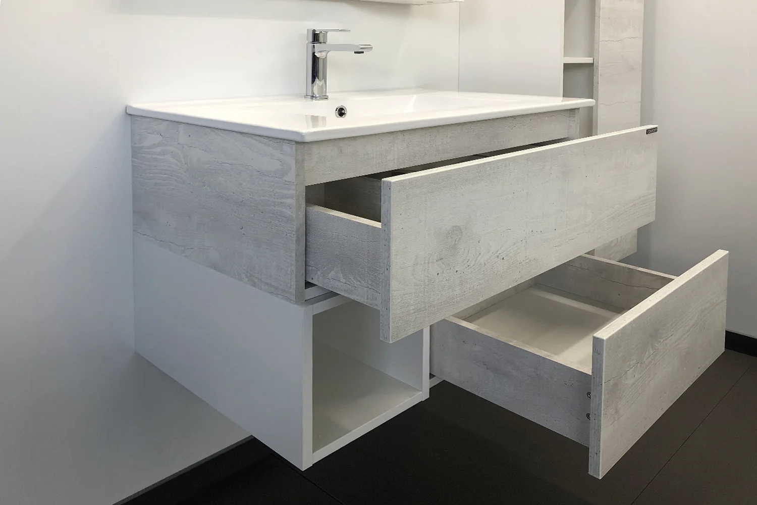 Приобрести сomforty тумба с раковиной "турин-75" дуб белый