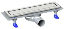 Loranto Душевой трап PRIME SKALA DELUXE 60 см боковой сток D-50, 360*, решетка из нержавеющей стали под плитку, гидрозатвор сухой (4028.0Y050K.060.1)