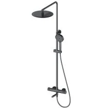 Душевая система с термостатом WONZON & WOGHAND, Темный графит (WW-88739902-BGM)