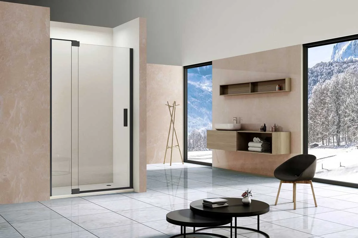 Приобрести vincea душевая дверь extra 110 см, прозрачное, черное vdp-1e1112clb