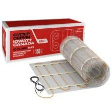 IQWATT Тонкий самоклеящийся греющий мат FLOOR MAT 150 Вт/м.кв - 0,5м²