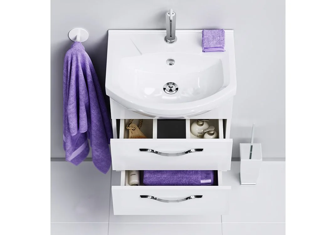 Приобрести тумба подвесная с раковиной aqwella аллегро 50 см agr.01.05/2