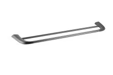CEZARES Полотенцедержатель LINER, 60 см, двойной, оружейная сталь LINER-THD-60-GM
