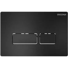 Grossman Клавиша смыва Pragma, черный матовый 700.K31.03.210.210