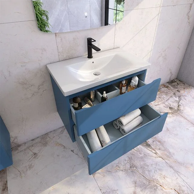 Приобрести caprigo тумба с раковиной forte-smalty 80 см, синяя, эмаль