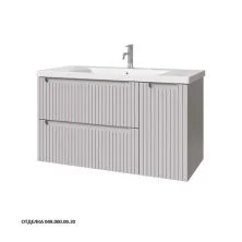 Caprigo Тумба с раковиной TERMIN-Smalty STRIPE 100 см, правая, серая, эмаль