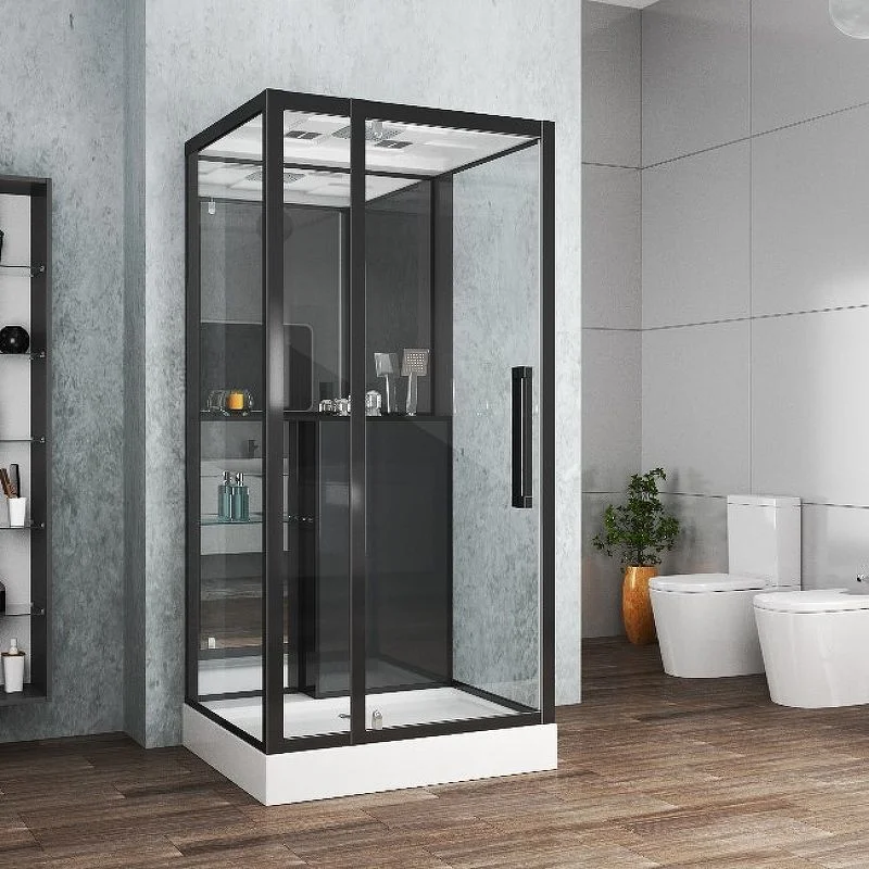 Приобрести grossman душевая кабина 90х90 см, квадратная, черная\прозрачное gr261