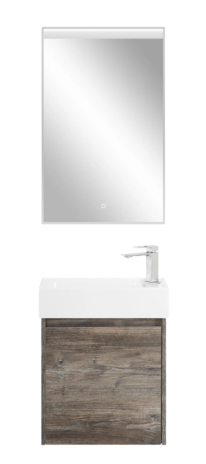 Приобрести belbagno тумба с раковиной kraft mini 50 см, подвесная pino pasadena правосторонняя, белая раковина