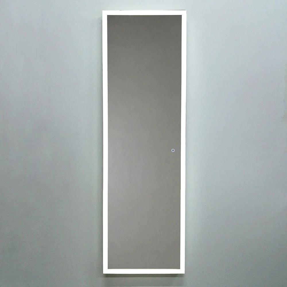 Приобрести azario зеркало моника 45х150 см, белый, с подсветкой, сенсорный выключатель, фр-00001406