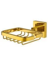 Мыльница с держателем WONZON & WOGHAND POLO, Темное золото (WW-8924-DG)