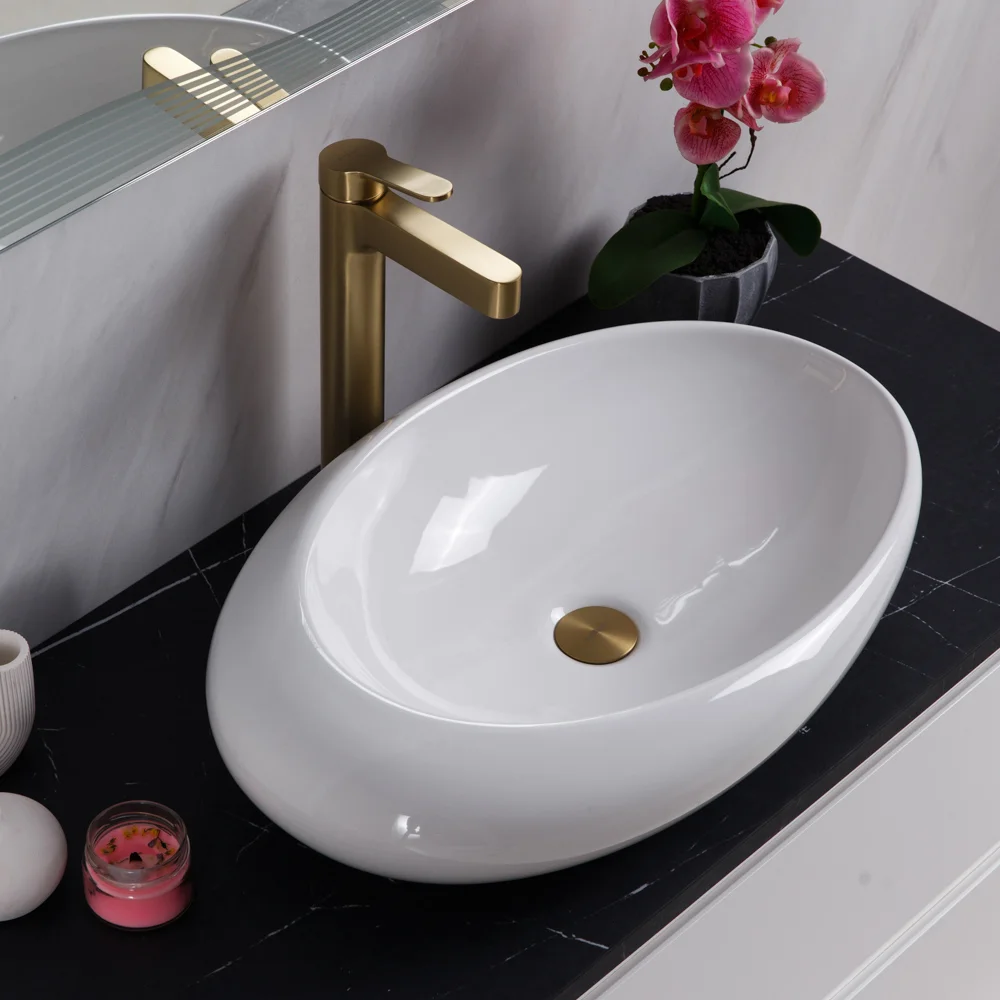 Приобрести belbagno накладная раковина 37х58 см, белая bb1396