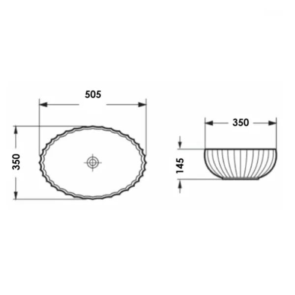 Приобрести comforty раковина накладная cf24001 50х35 см, стеклянная прозрачное стекло