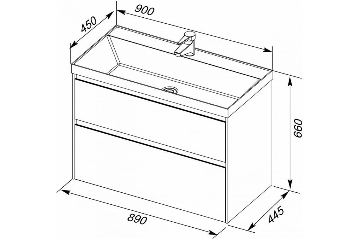 Приобрести aquanet раковина орлеан 90х45 см, белая