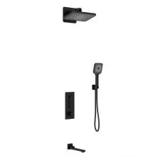 Vincea Встраиваемая душевая система Inspire с термостатом, черная матовая VSFW-433TI4MB