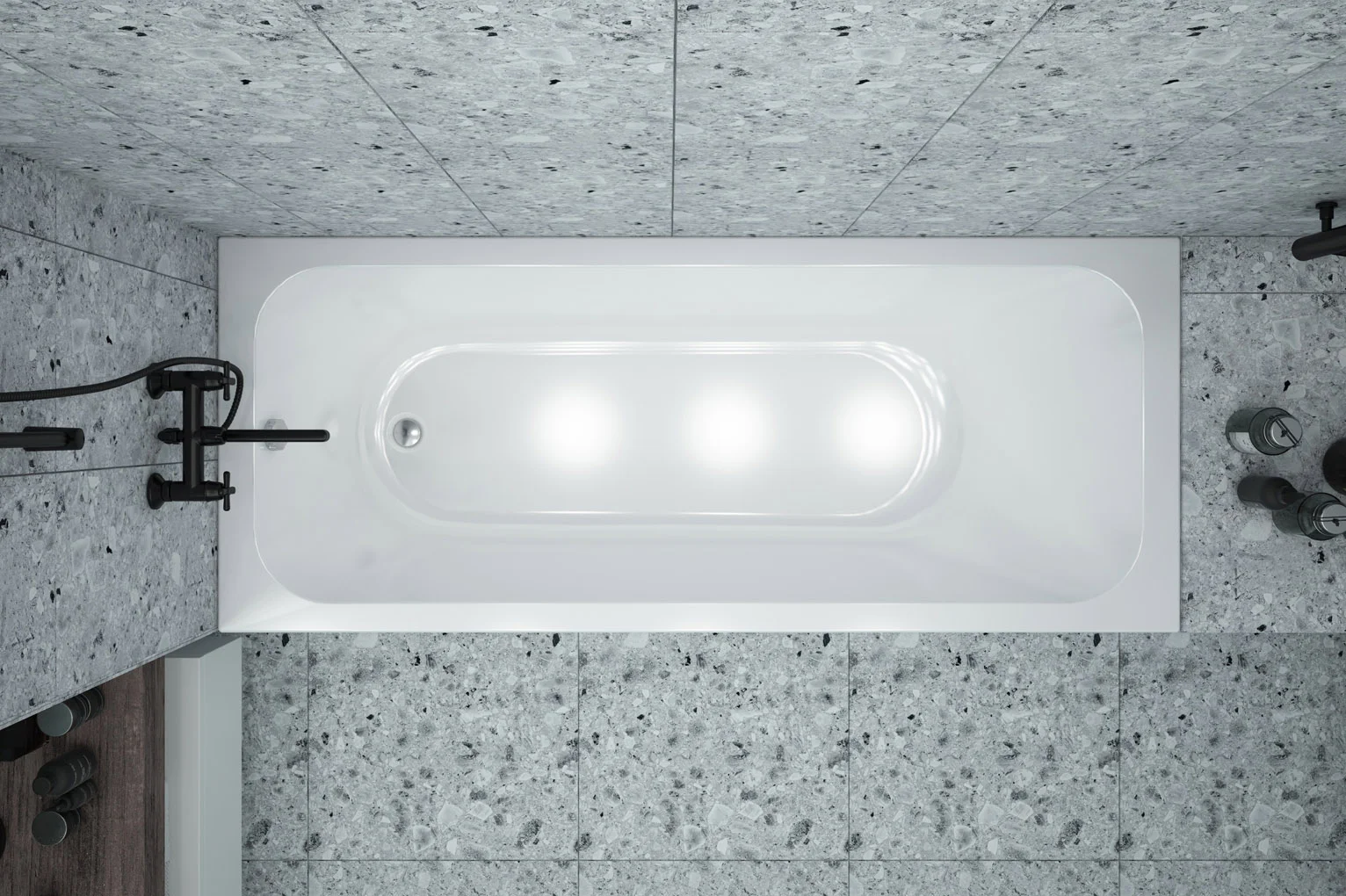 Приобрести loranto ванна акриловая candia 150х70 см, белая (cs00083750)