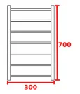 Заказать полотенцесушители 300х700 мм, электрические, лесенка 