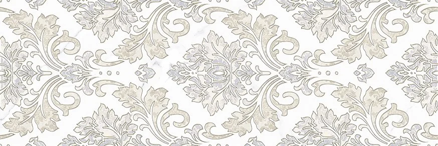 Приобрести декор настенный alma ceramica ilana белый узор
