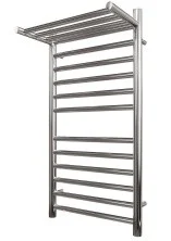 Полотенцесушитель электрический Point 500х800 Аврора П11 с полкой, хром PN10158SPE