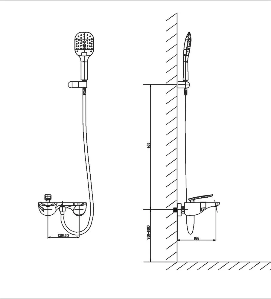 Приобрести смеситель для ванны с душем timo helmi 4014/00-16y хром-белый
