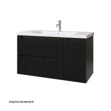 Caprigo Тумба с раковиной TERMIN-Smalty STRIPE 100 см, правая, графит, эмаль