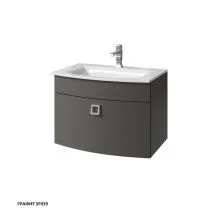 Caprigo Тумба с раковиной LEGATO 70 см, графит