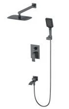 Душевая система встраиваемая WONZON & WOGHAND FIT, Темный графит (WW-88939009A-BGM)