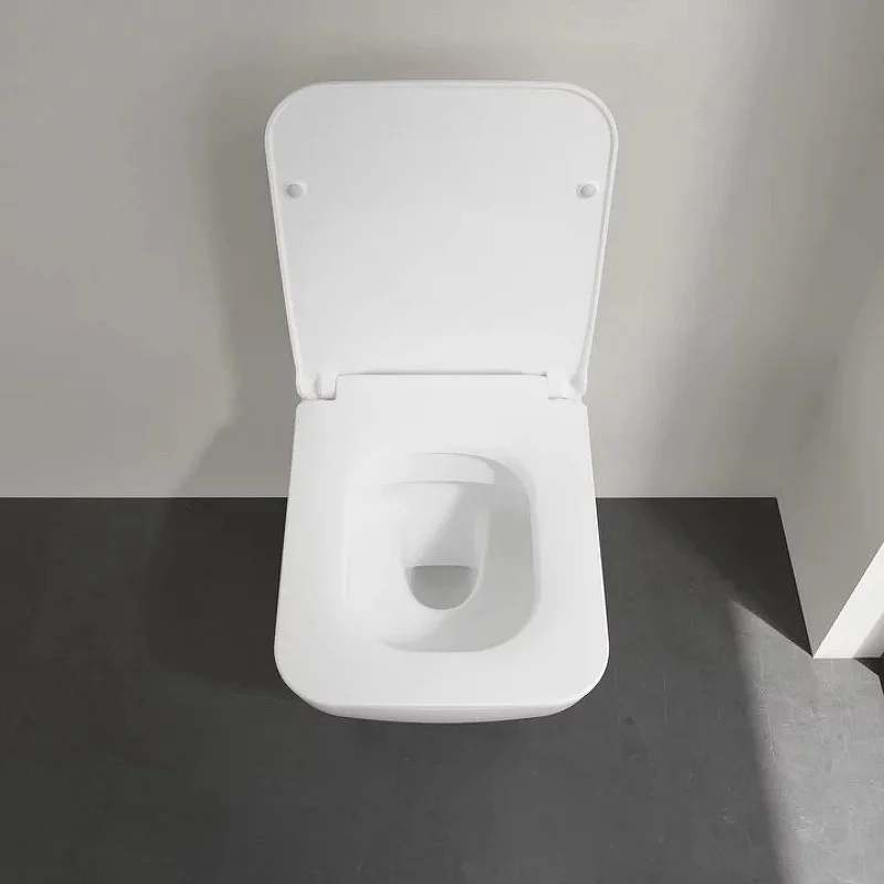 Приобрести унитаз подвесной villeroy boch venticello, безободковый с тонким сиденьем микролифт 4611rsr1