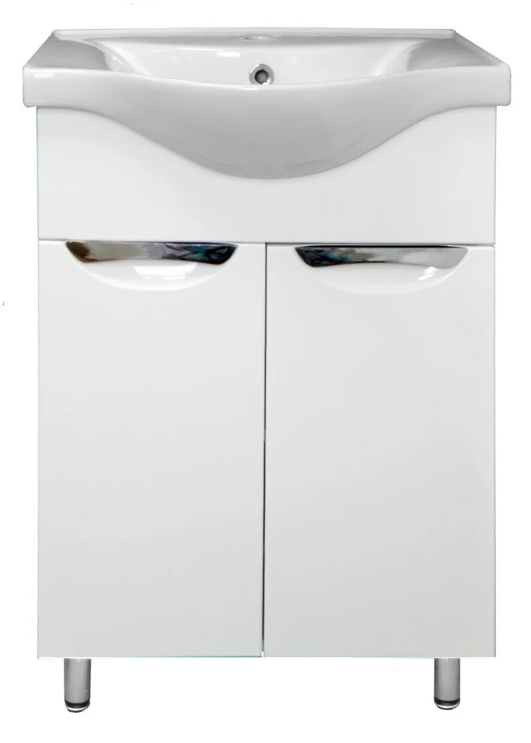 Приобрести loranto тумба напольная с раковиной стиль- 55 55х87 см, белая (cs00069264)