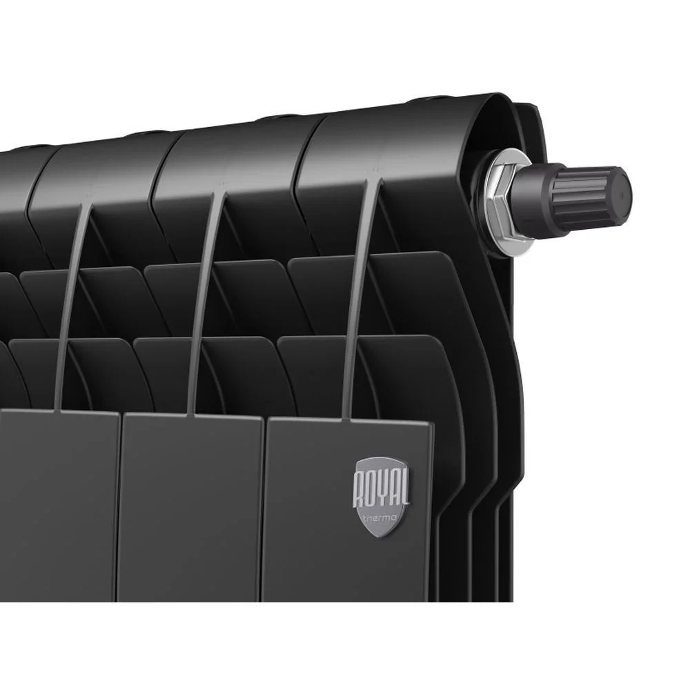 Приобрести royal thermo радиатор биметаллический biliner 500 /noir sable ( черный графит ) vr - 6 секц.