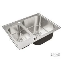 Oulin Кухонная мойка 62х47 см, сатин Oulin OL-0304