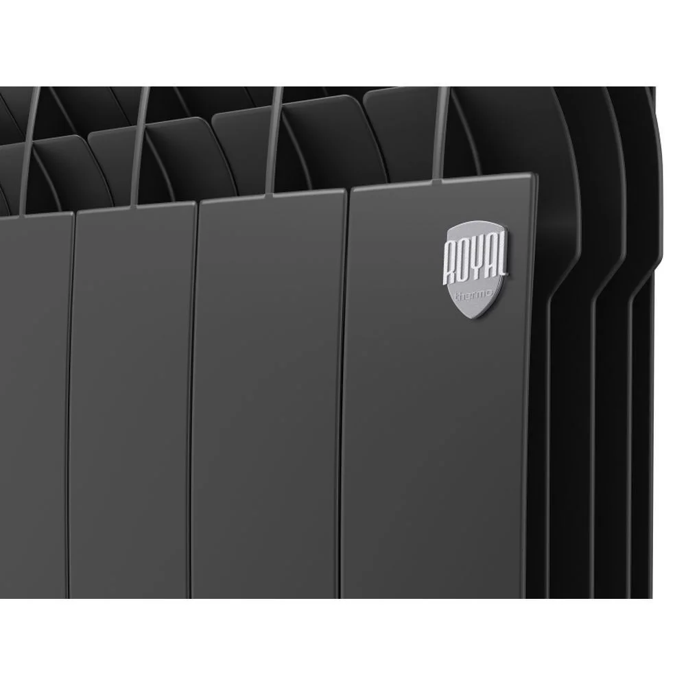 Приобрести royal thermo радиатор биметаллический biliner 500 /noir sable ( черный графит ) vr - 6 секц.
