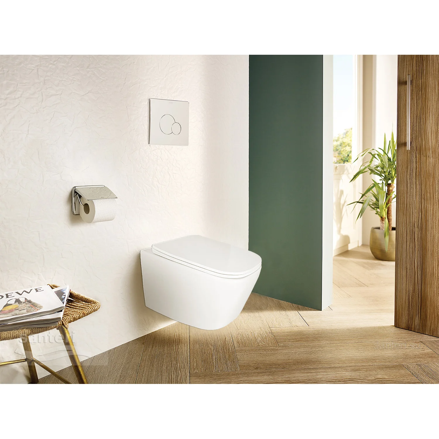 Приобрести loranto унитаз подвесной delphi 34х48,5 см, безободковый с системой смыва tornado (91343)