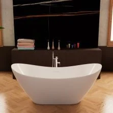 Frank Акриловая ванна F6107 White,170х75 см, отдельностоящая