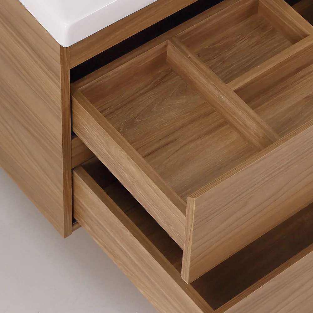 Приобрести cezares тумба подвесная с раковиной molveno 80 см noce chiaro, черный molveno-80-2c-so-nc