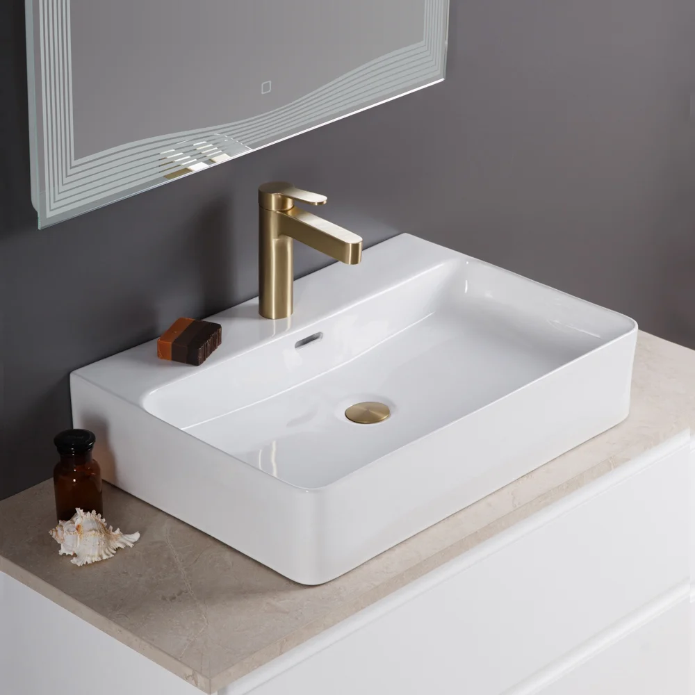 Приобрести belbagno накладная раковина 42х60 см, белая bb1338