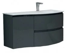 CEZARES Тумба подвесная с раковиной VAGUE 104х57см, антрацит