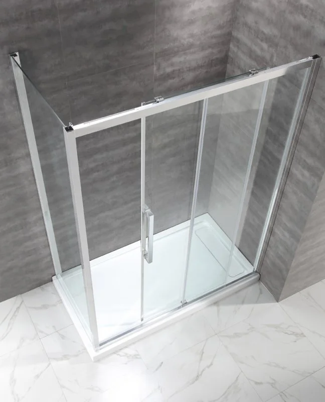 Приобрести cezares душевое ограждение lux-soft 150х90 см lux-soft-w-ah-1-150/90-c-cr-iv